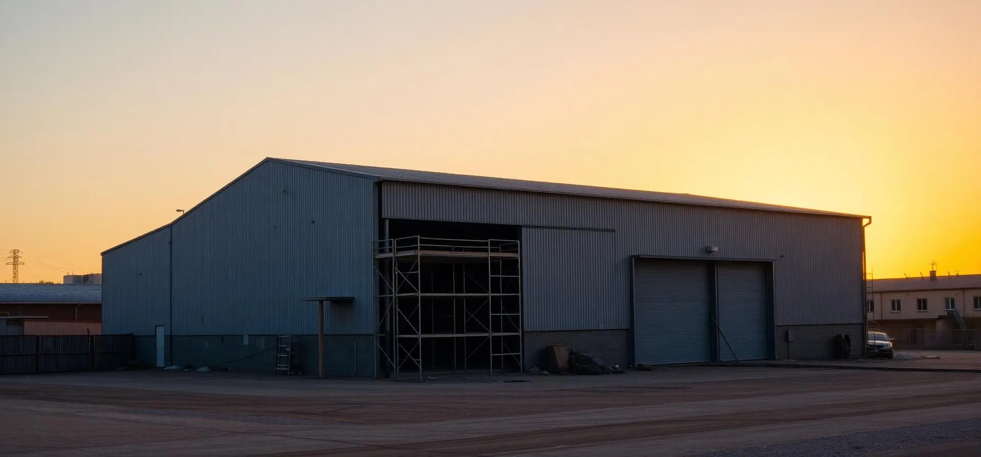 Cantiere R.B. s.n.c. su copertura industriale a Bassano del Grappa ( Vicenza )
