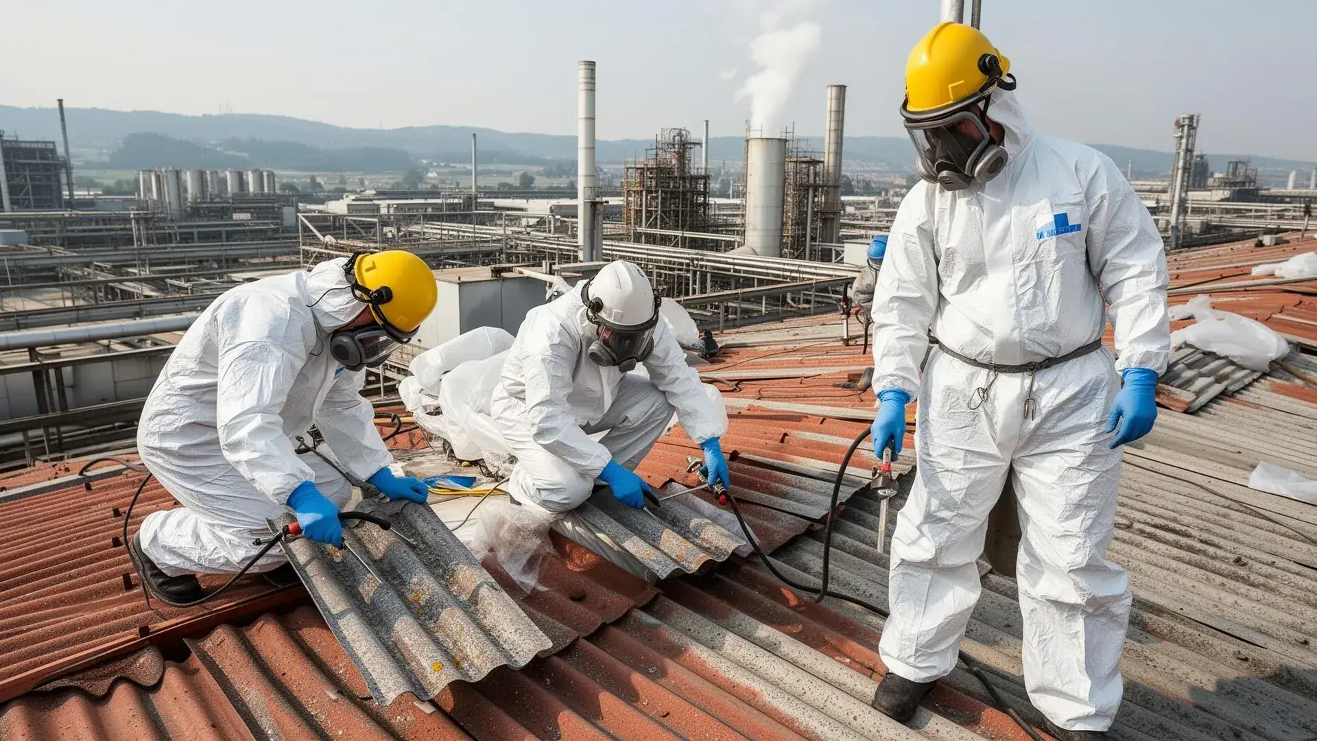 Bonifica amianto e smaltimento eternit su copertura industriale
